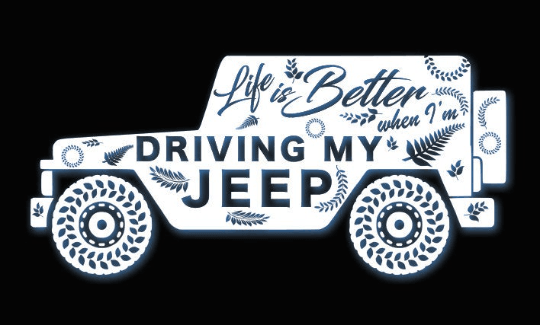 Tag-It Life is better I'm driving my Jeep Shirt