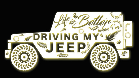 Tag-It Life is better I'm driving my Jeep Shirt